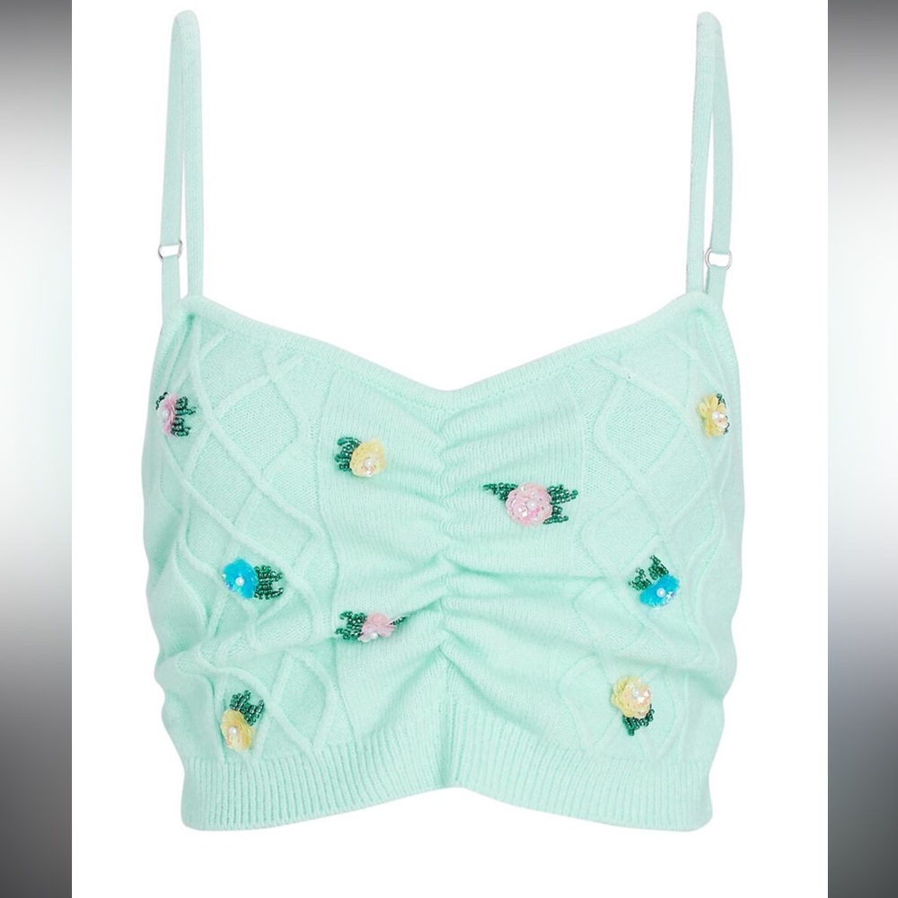 For love and lemons Sutton knit camisole teal